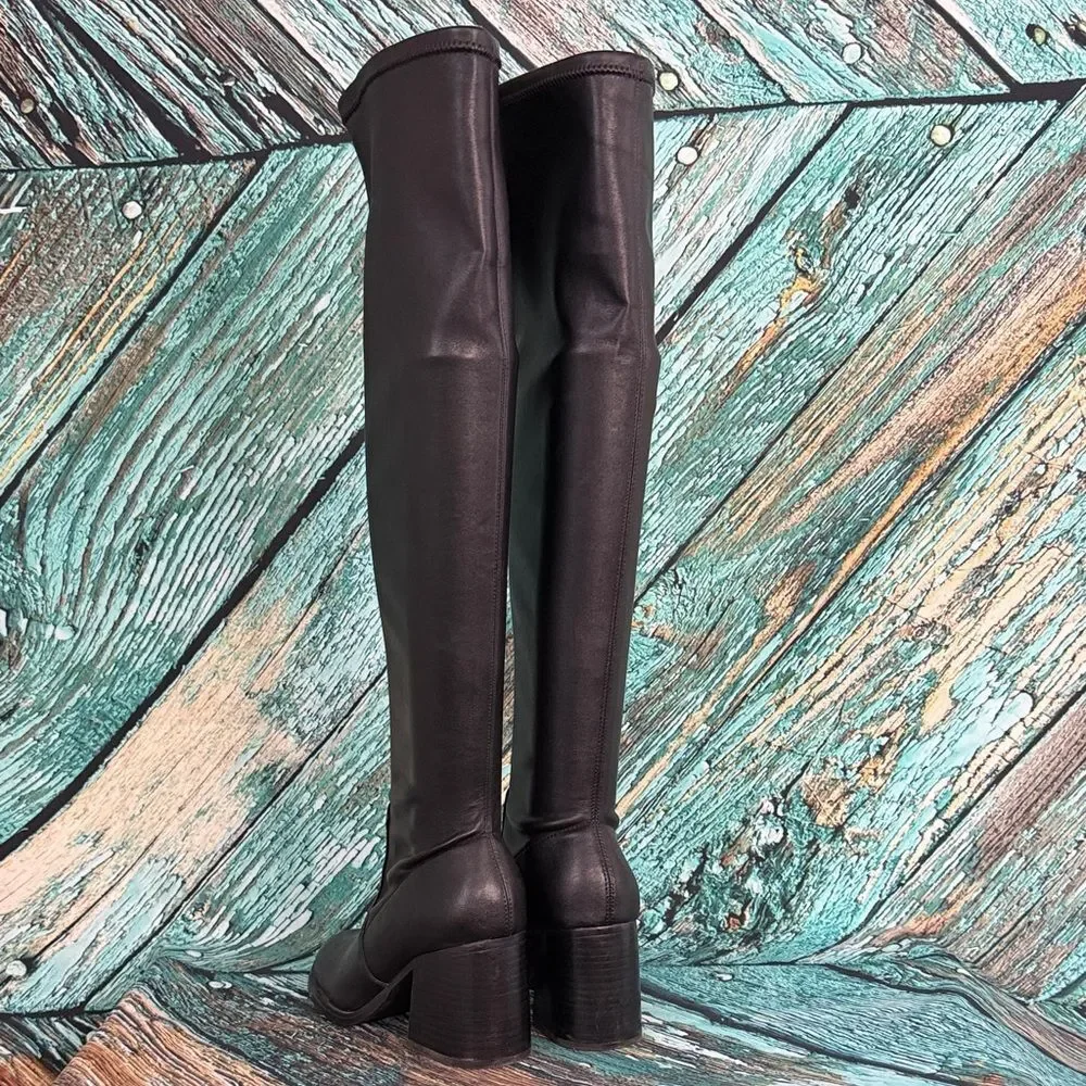 Steve Madden Black Over the Knee Boots